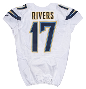2016 Philip Rivers Game Used & Photo Matched San Diego Chargers Jersey Used On 10/23/2016 (Resolution Photomatching)
